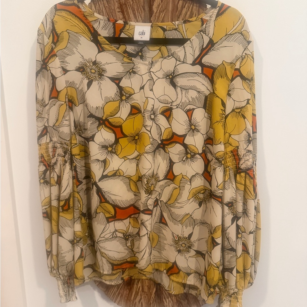 Cabi Women's Floral Blouse - Size M